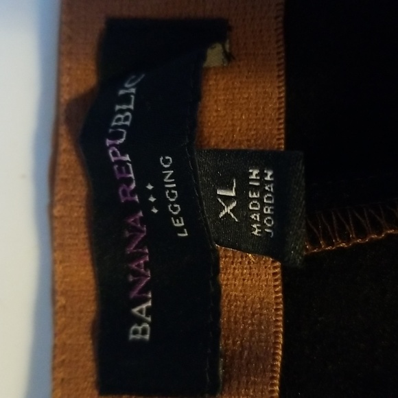 Banana Republic brown pleather leggings. Size XL - Picture 5 of 7